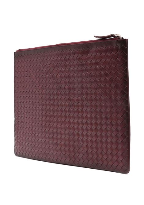 Borsa clutch intrecciata in bordeau dragon diffusion - donna DRAGON DIFFUSION | 8058BRD